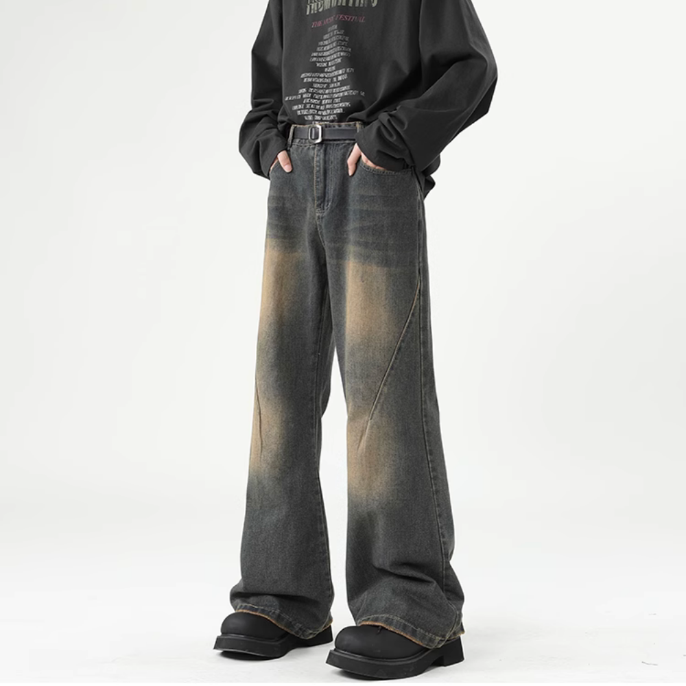 Vintage Micro-Boom Washed Jeans