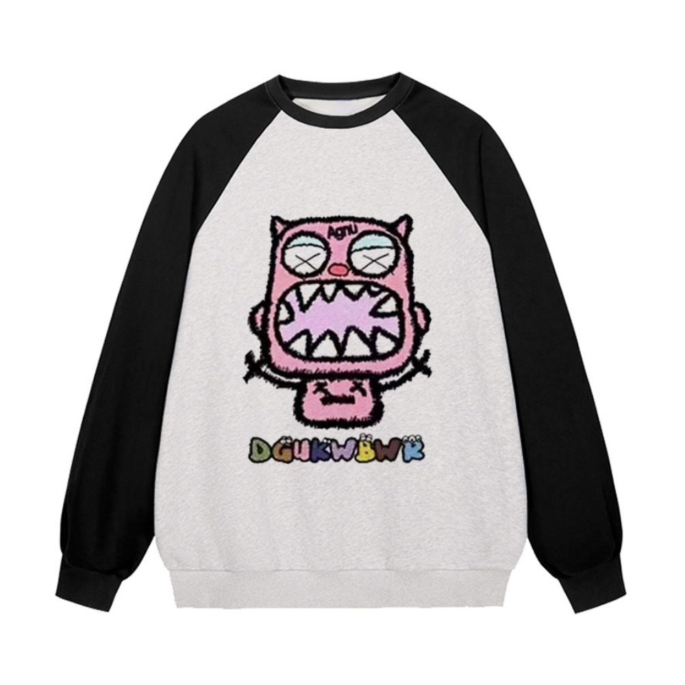 Funny Pink Monster Sweatshirt