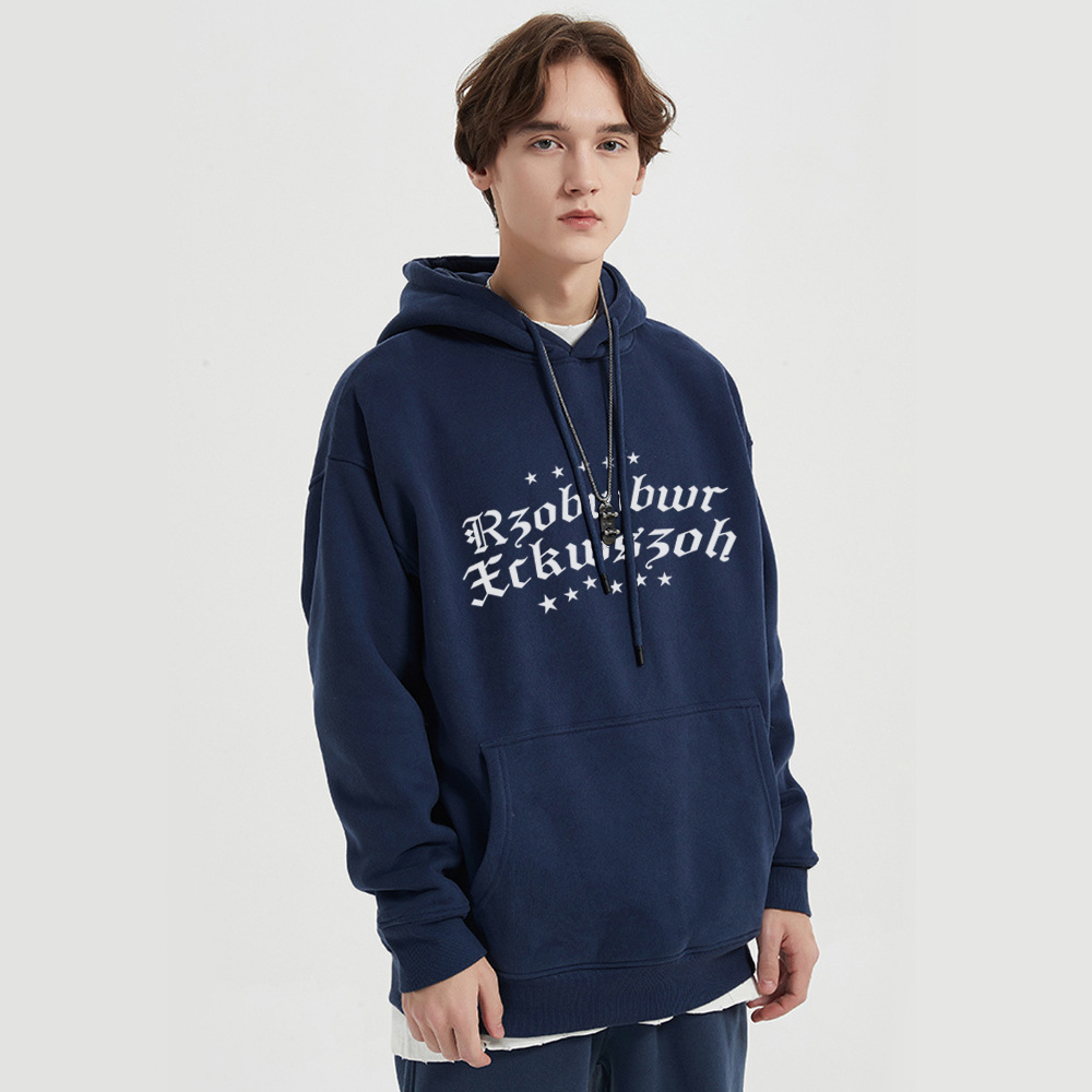 Street Christian Pattern Graphic Hoodie