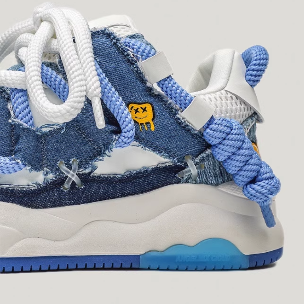 Hip Hop Cartoon Monster Stitching Casual Shoes