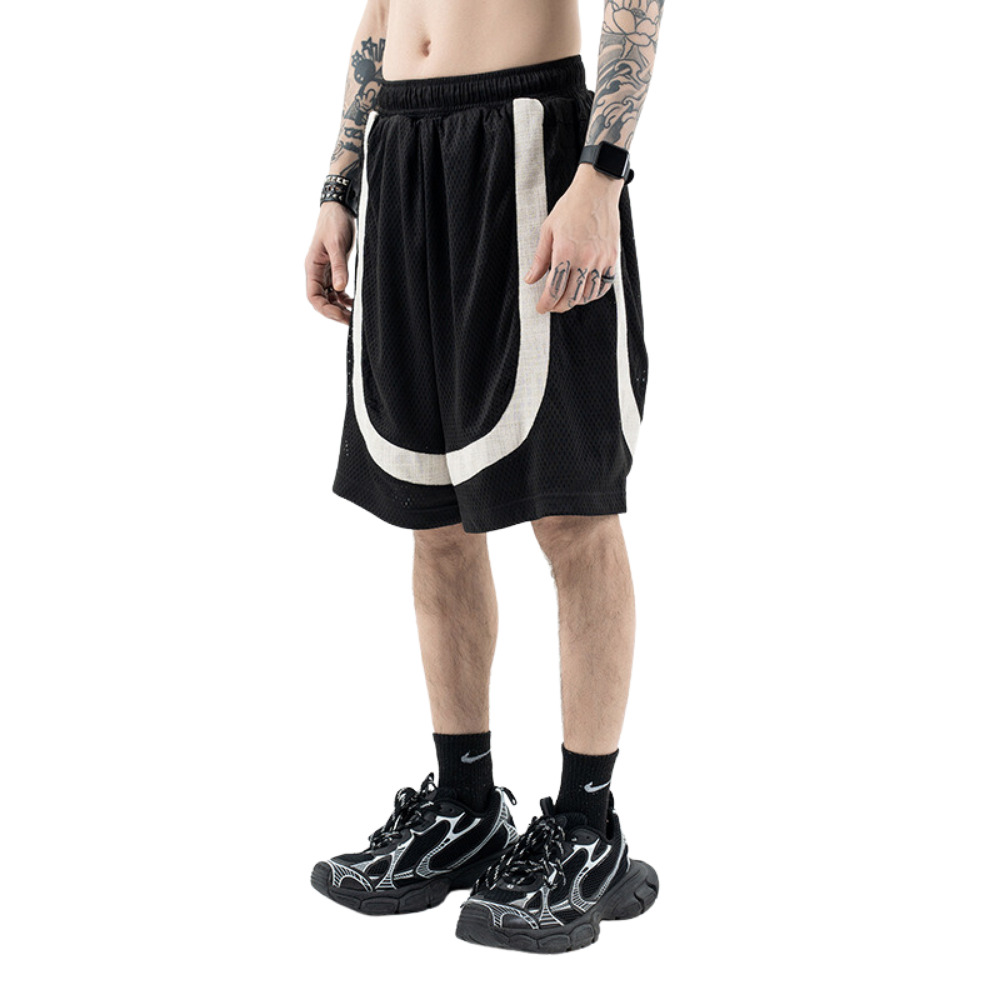 Street Patchwork Shorts