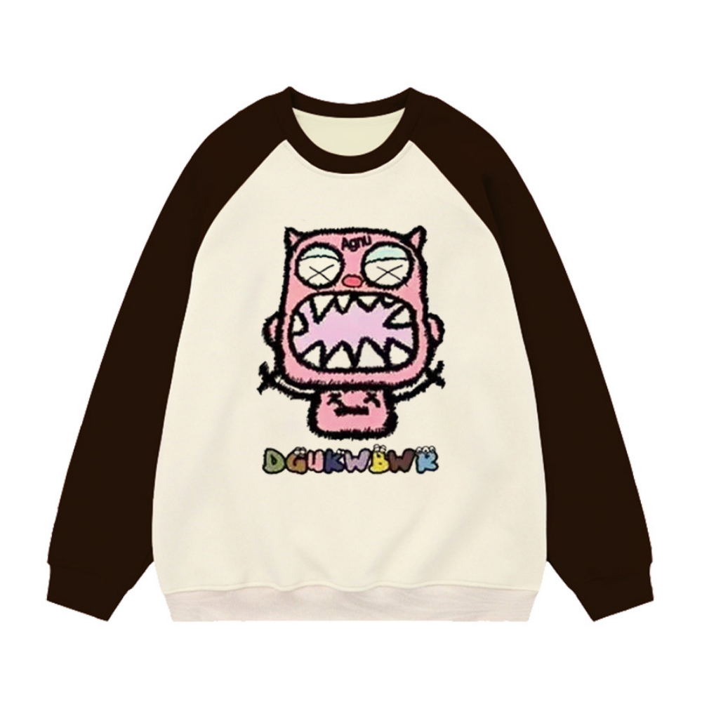 Funny Pink Monster Sweatshirt
