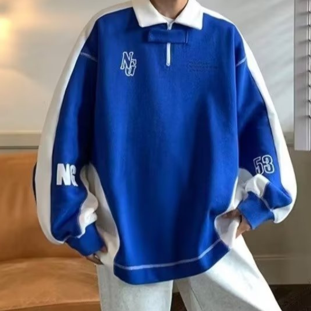 High Street Couple's Contrasting Sweatshirts