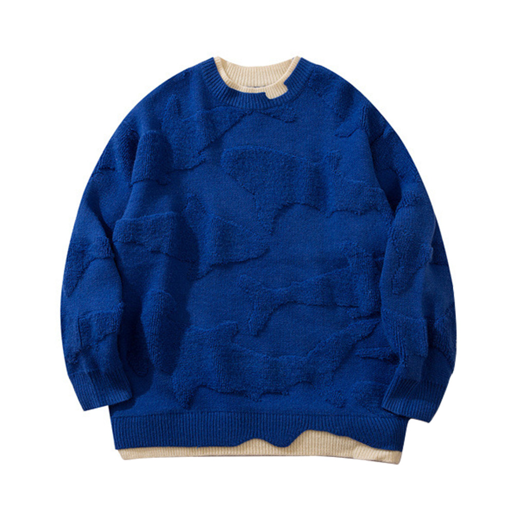 Soft Dolphin Base Flower Sweater