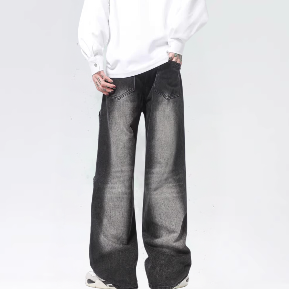 DF|American Retro Multi-Pocket Straight Leg Jeans