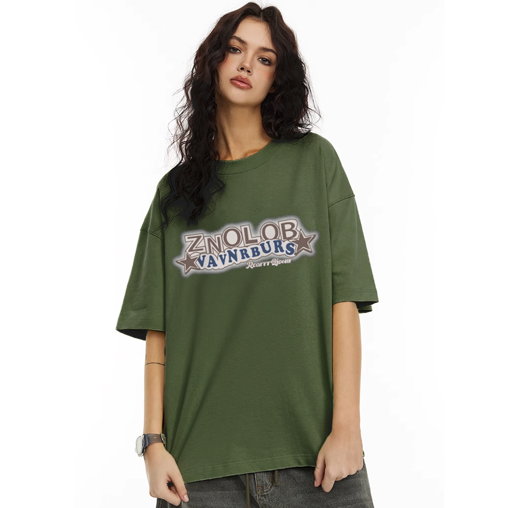 Stars Print Cotton T-Shirt