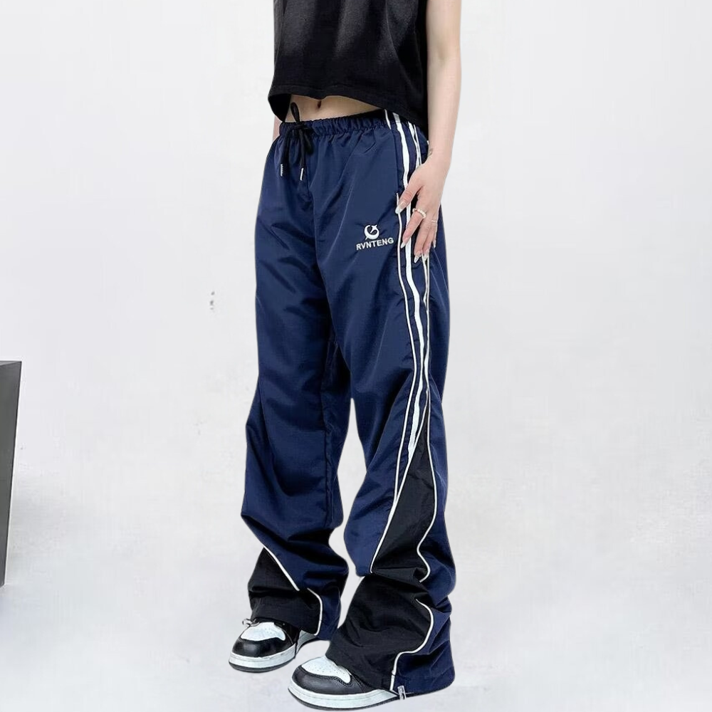 High Street Color Contrast Panel Sweatpants