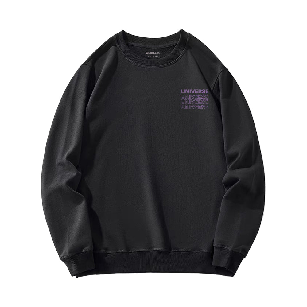 Casual Planet Print Sweatshirt