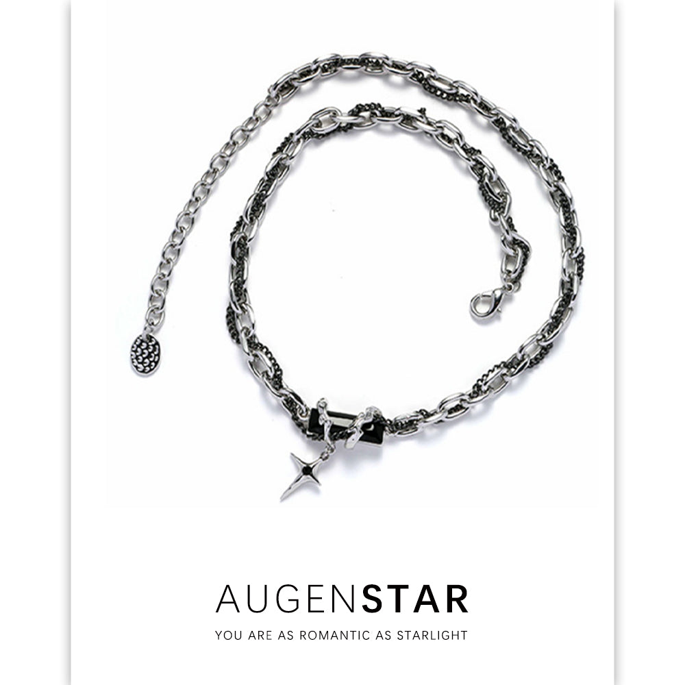 ASR | Black Zirconia Star Necklace