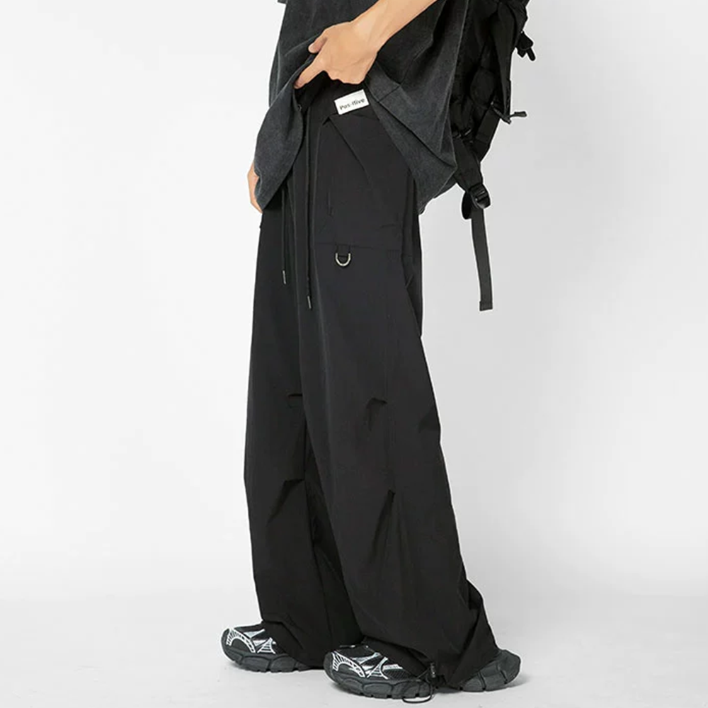 Retro Thin Paratrooper Charge Cargo Sweatpants