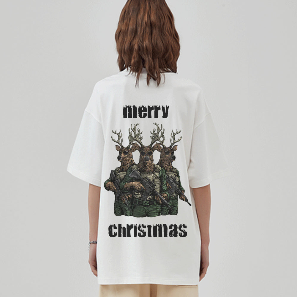 High Street Elk With Gun T-Shirt