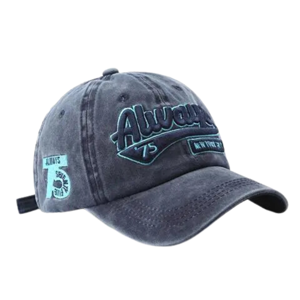 Street Washed Letter Embroidered Hat