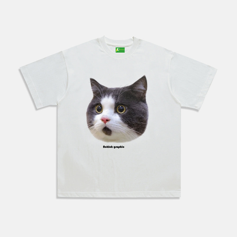 AG®Vintage Big Head Cat T-shirt