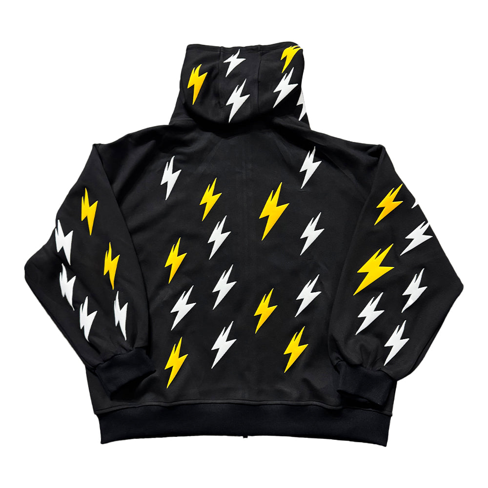 6Kull Full Puff  Lightning Hoodie