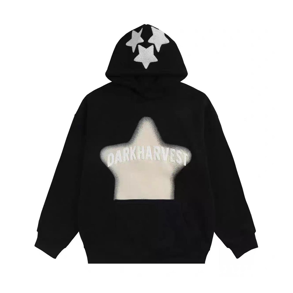 High Street Retro Alphabet Stars Hoodie