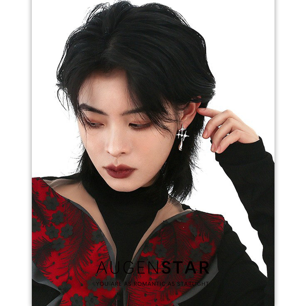 ASR | Four-pointed Star Drop Earrings