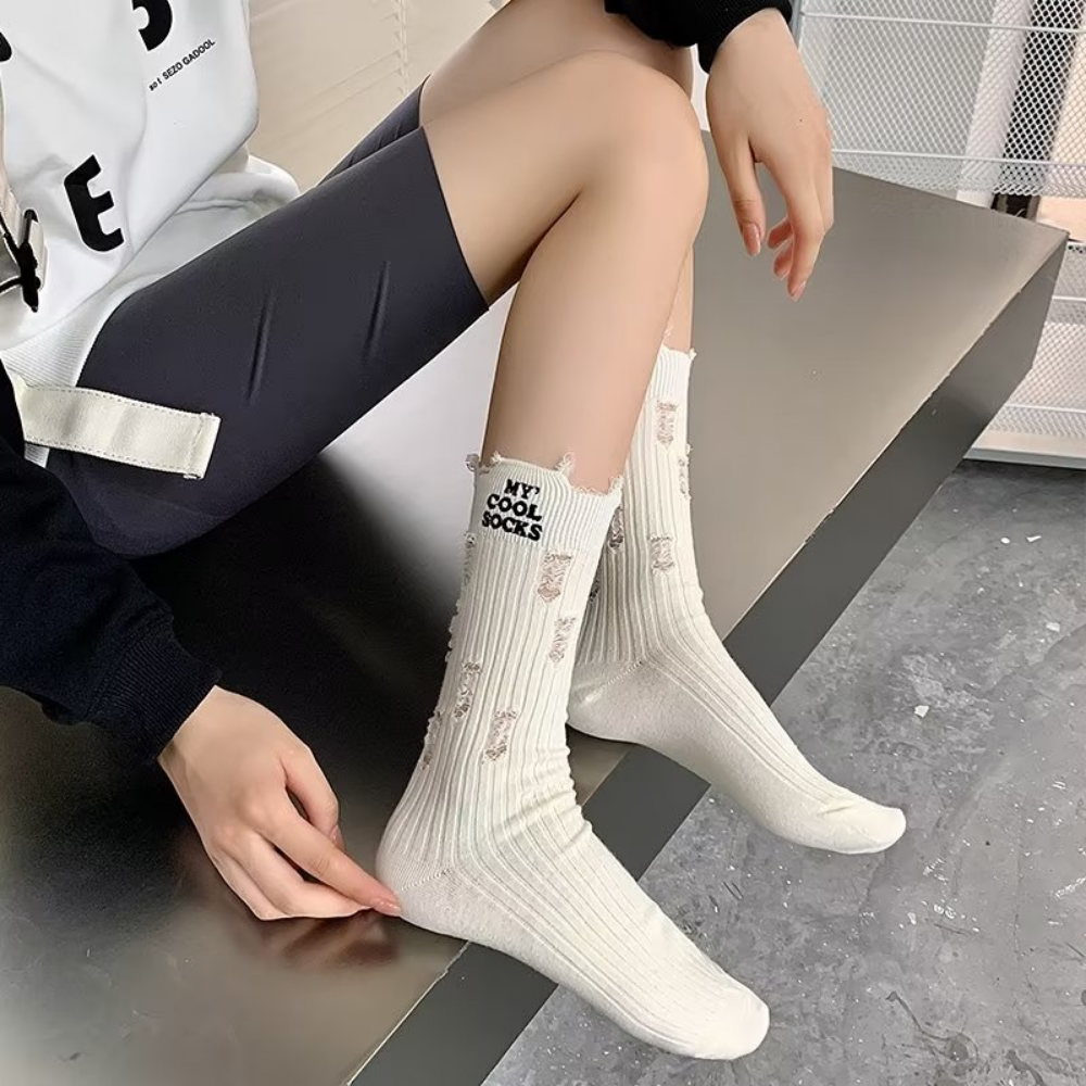 Casual Ripped Socks