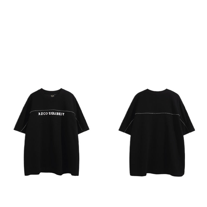 Street Philanthropist Design inspired metal zipper T-shirt