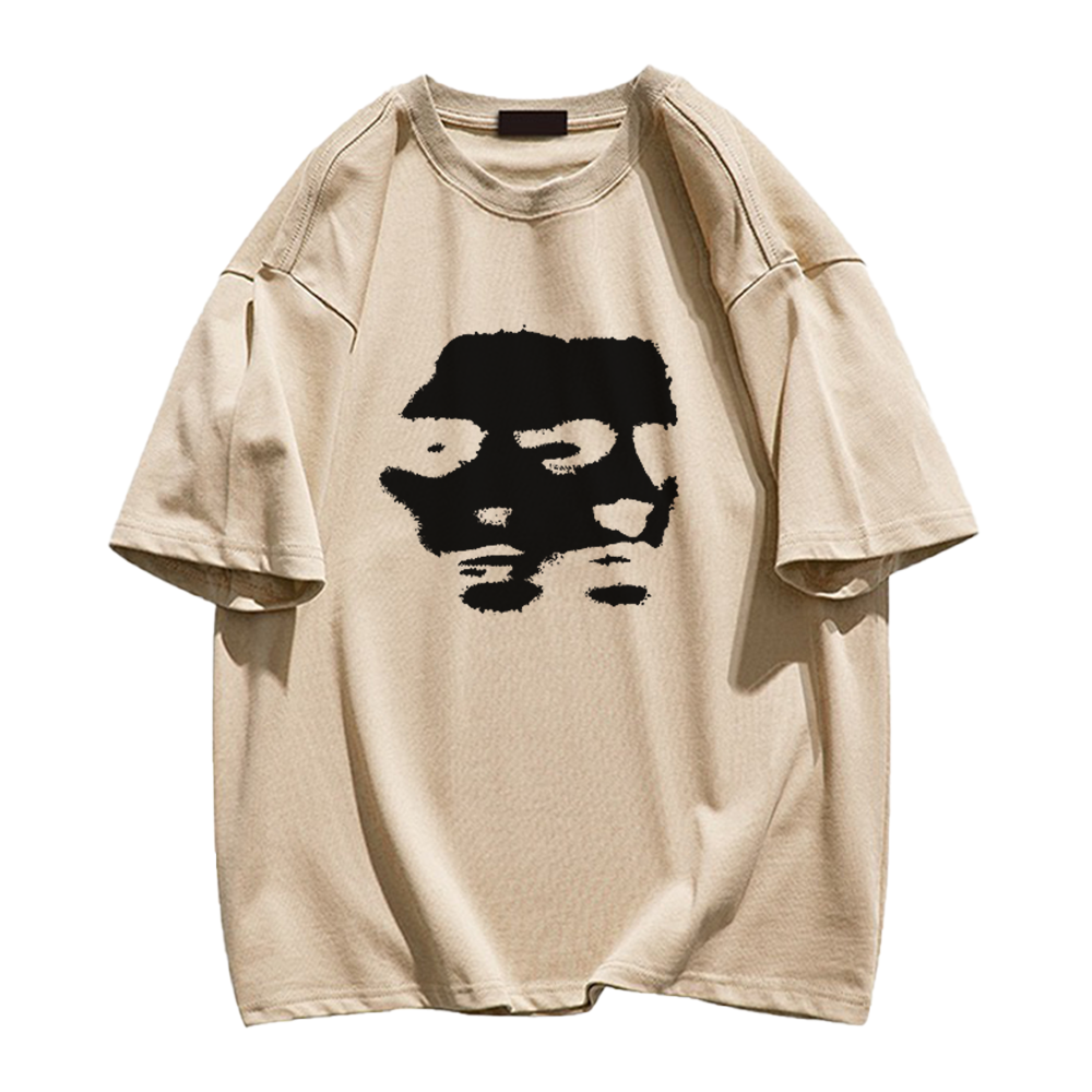 Bold Portrait Print T-shirt