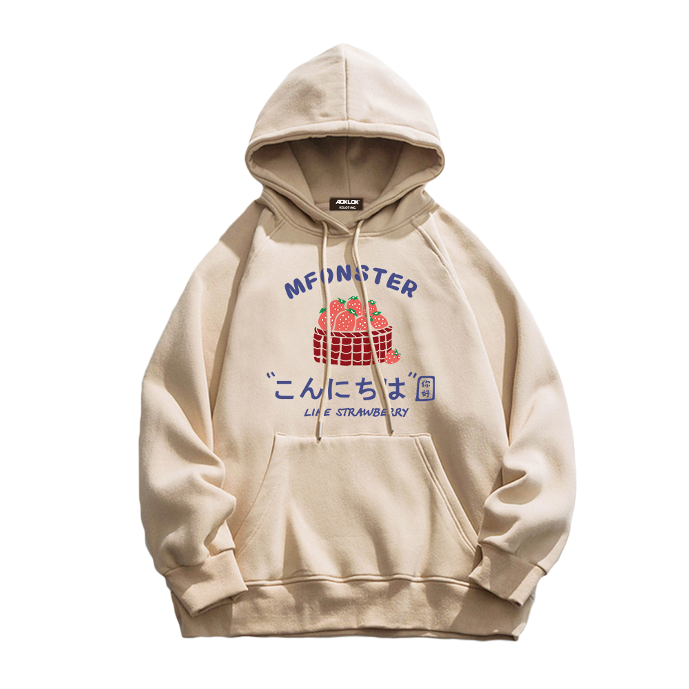 Urban Strawberry Graphic Hoodie