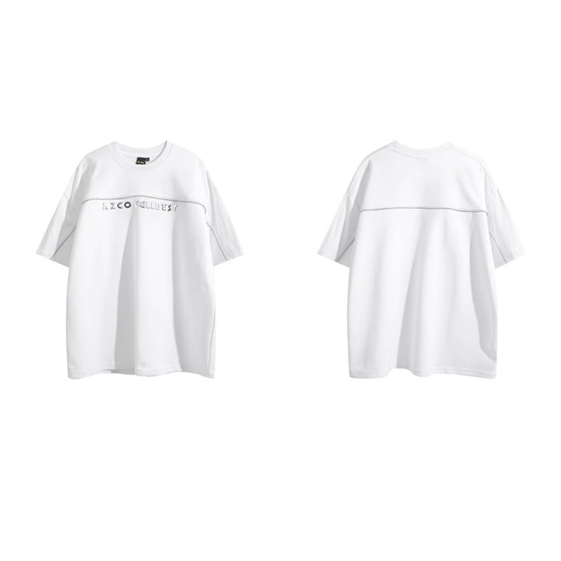 Street Philanthropist Design inspired metal zipper T-shirt