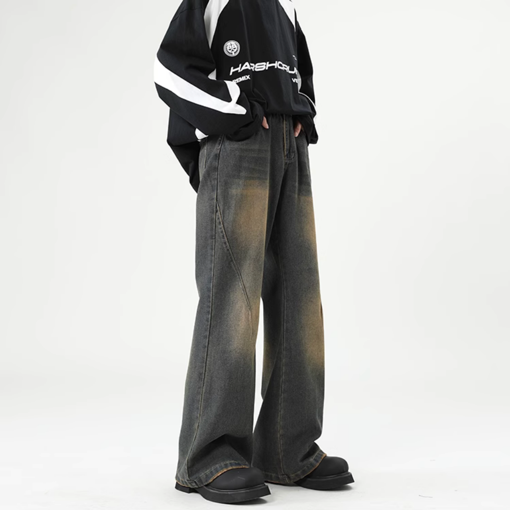 Vintage Micro-Boom Washed Jeans