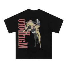 BAGGOUT Horse Print T-Shirt Details