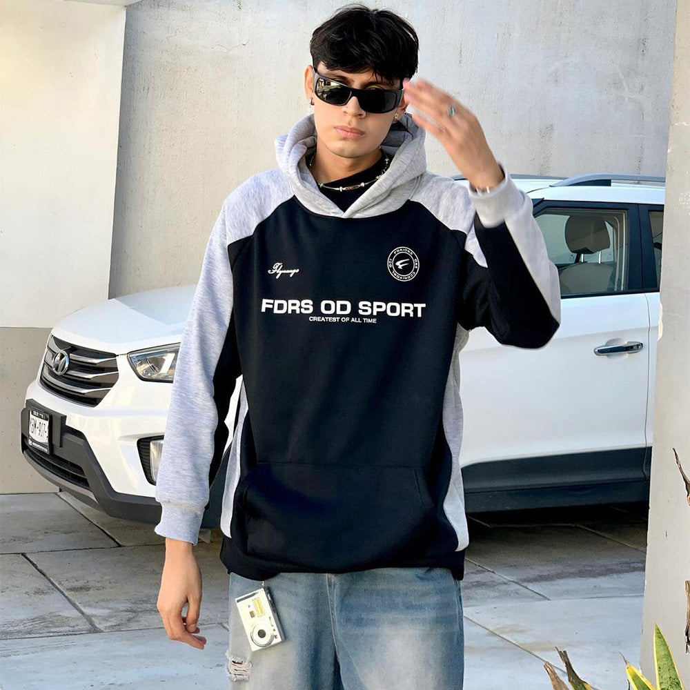 Urban Fashion Stitching Hoodie