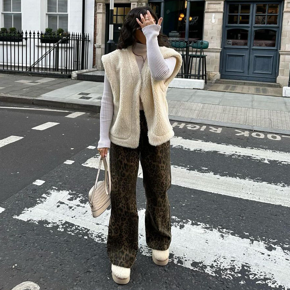 Women's Leopard Jeans