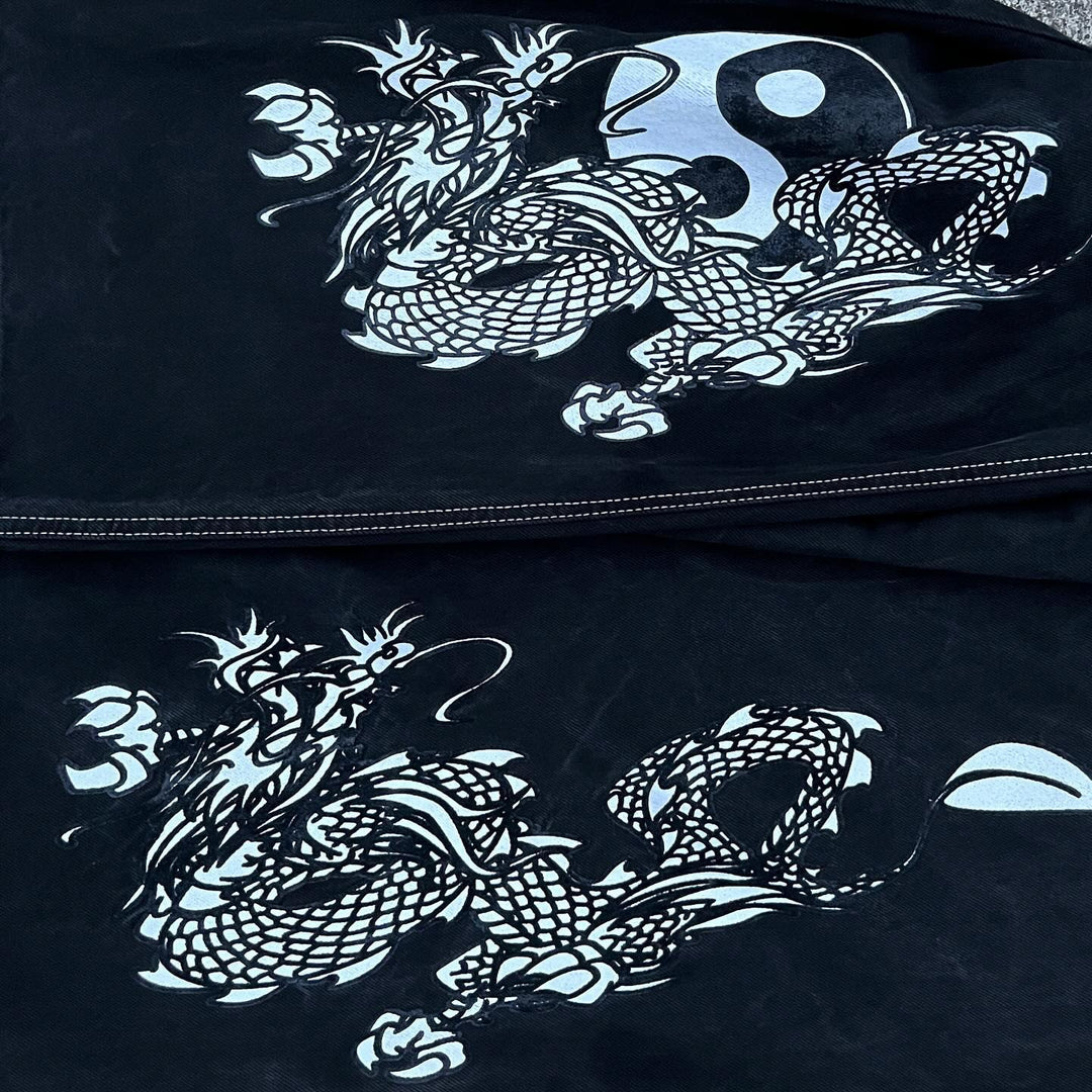 Baggout Jeans Yin Yang Dragon