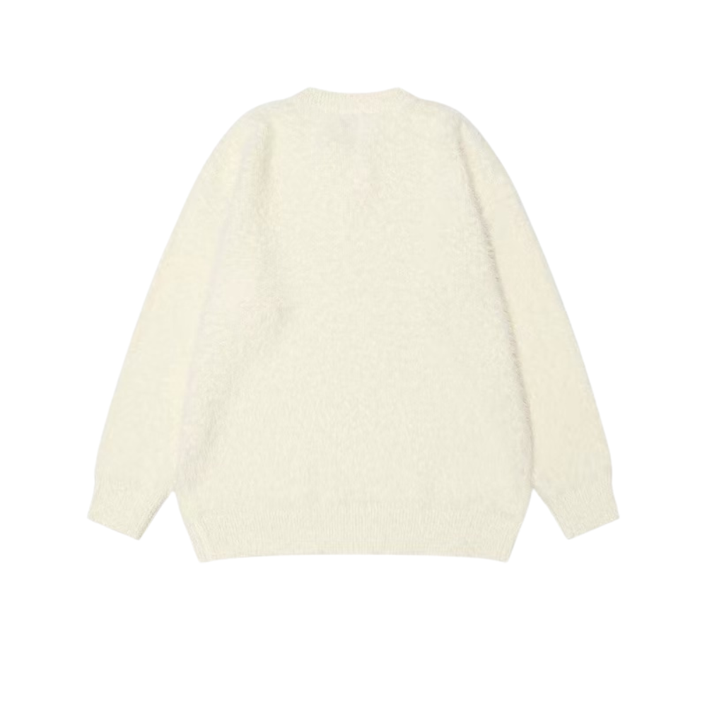 OOC' Retro Cute Cartoon Bear Sweater