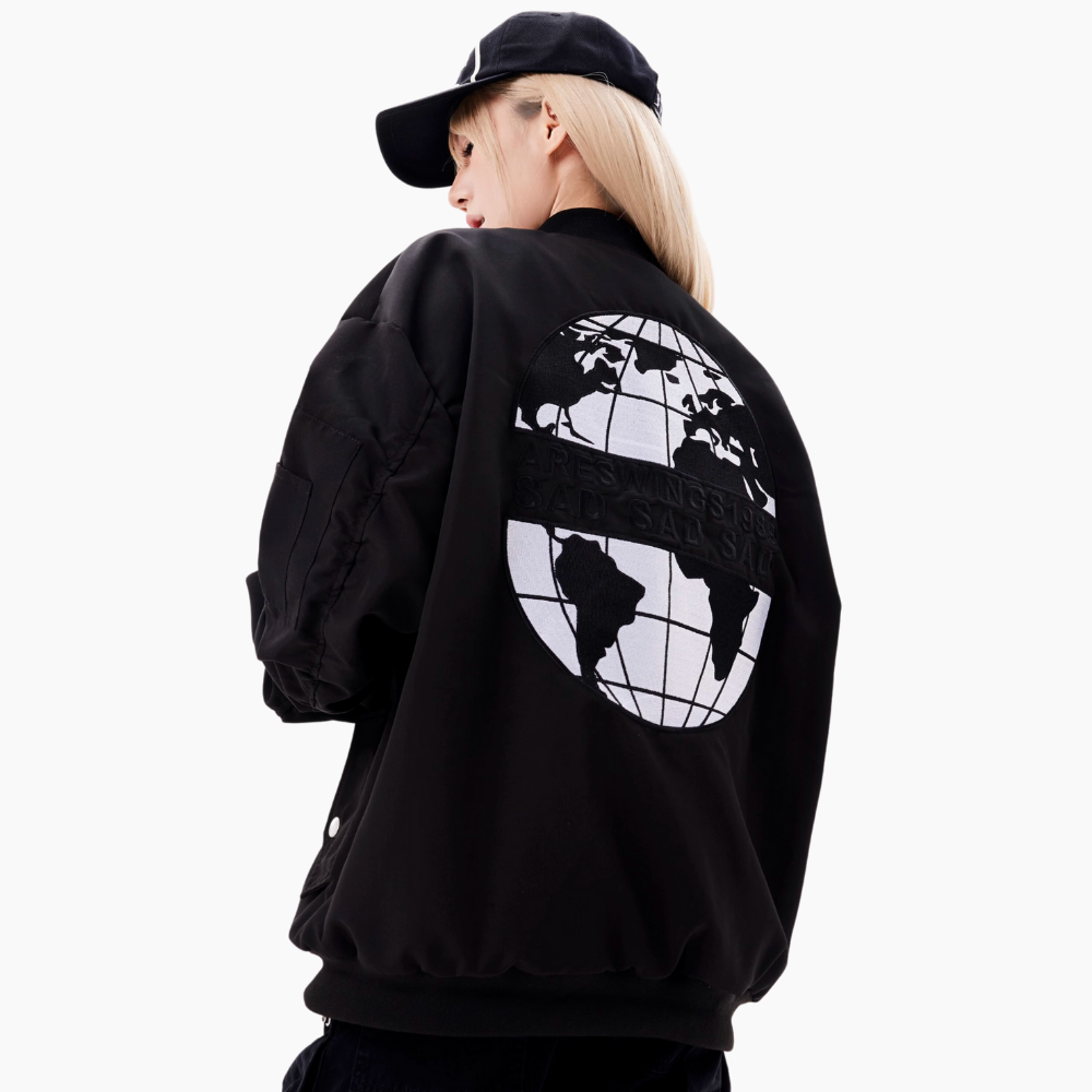 Planet Embroidered Retro Jacket