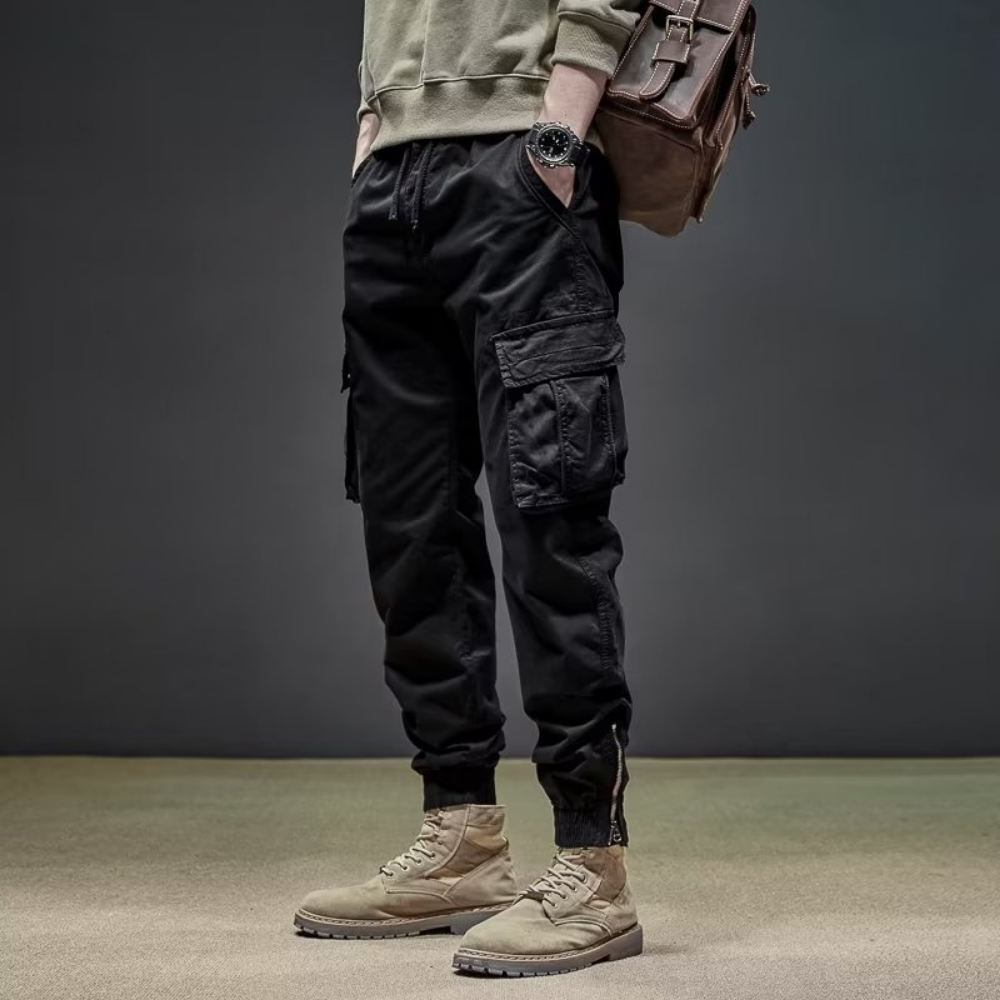 Simple Loose Multi-Pocket Cargo Pants