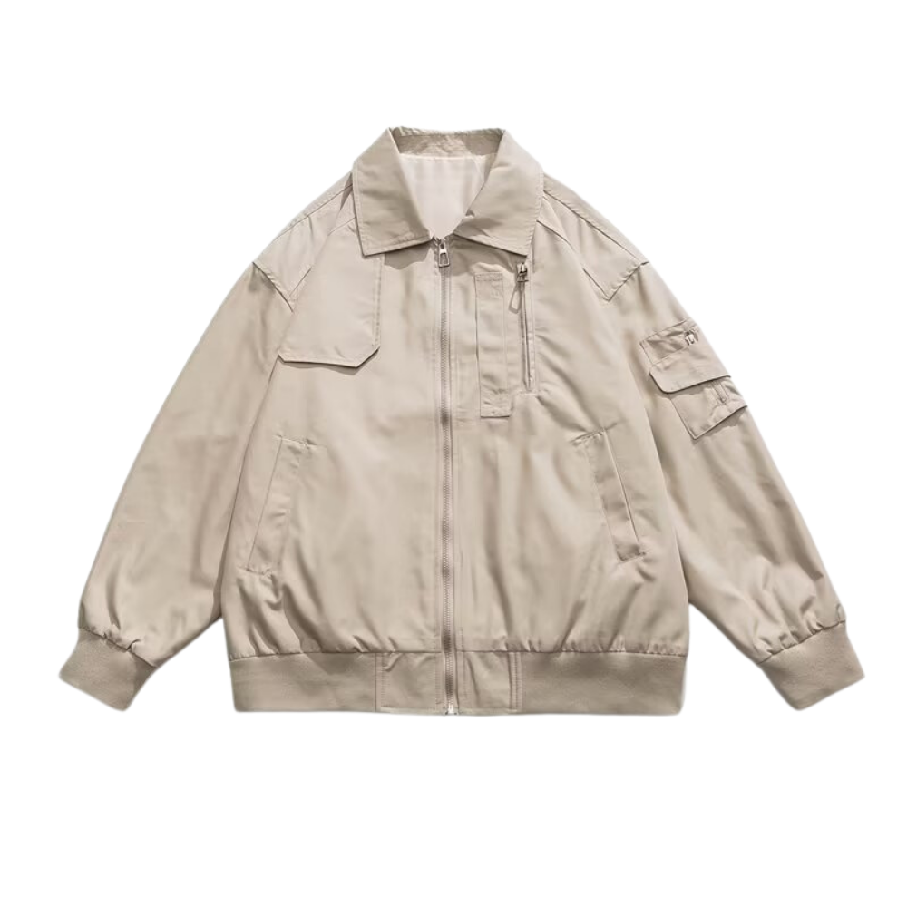 Literary Solid Color Lapel Jacket