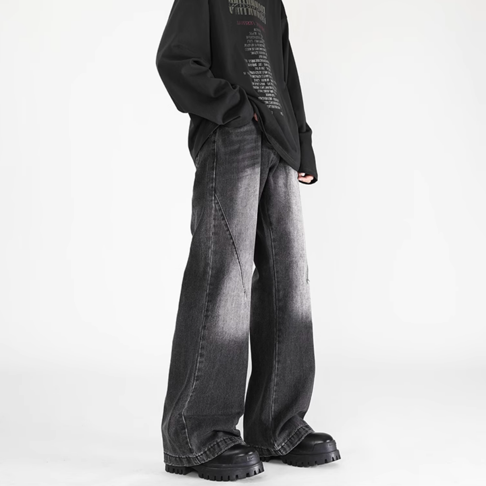 Vintage Micro-Boom Washed Jeans