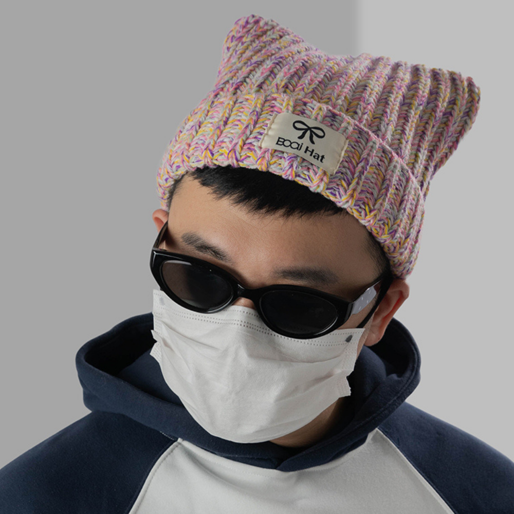 Handmade Cat Ears Knitted Hat