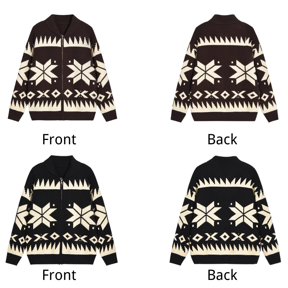 Maple Leaf Knitted Cardigan