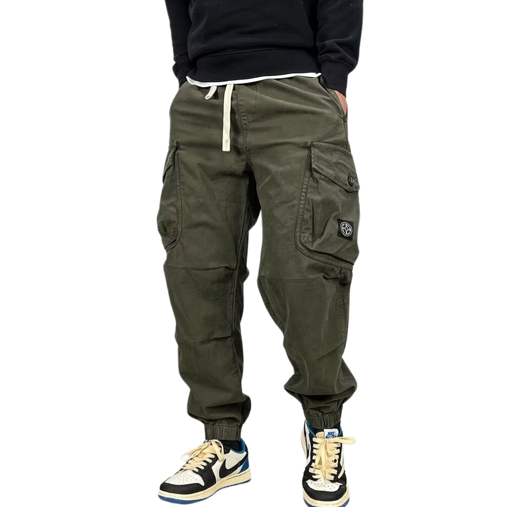 Heavy Drawstring Cargo Pants