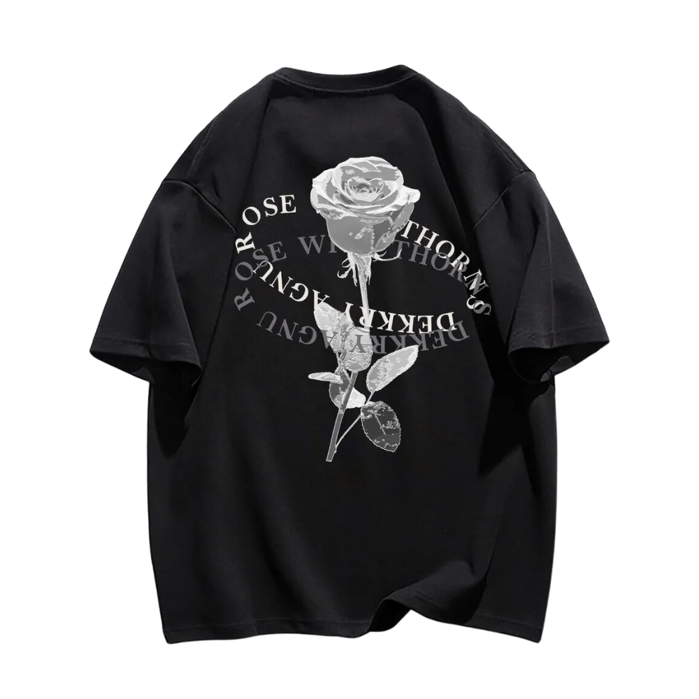 Simple Loose Rose T-Shirt