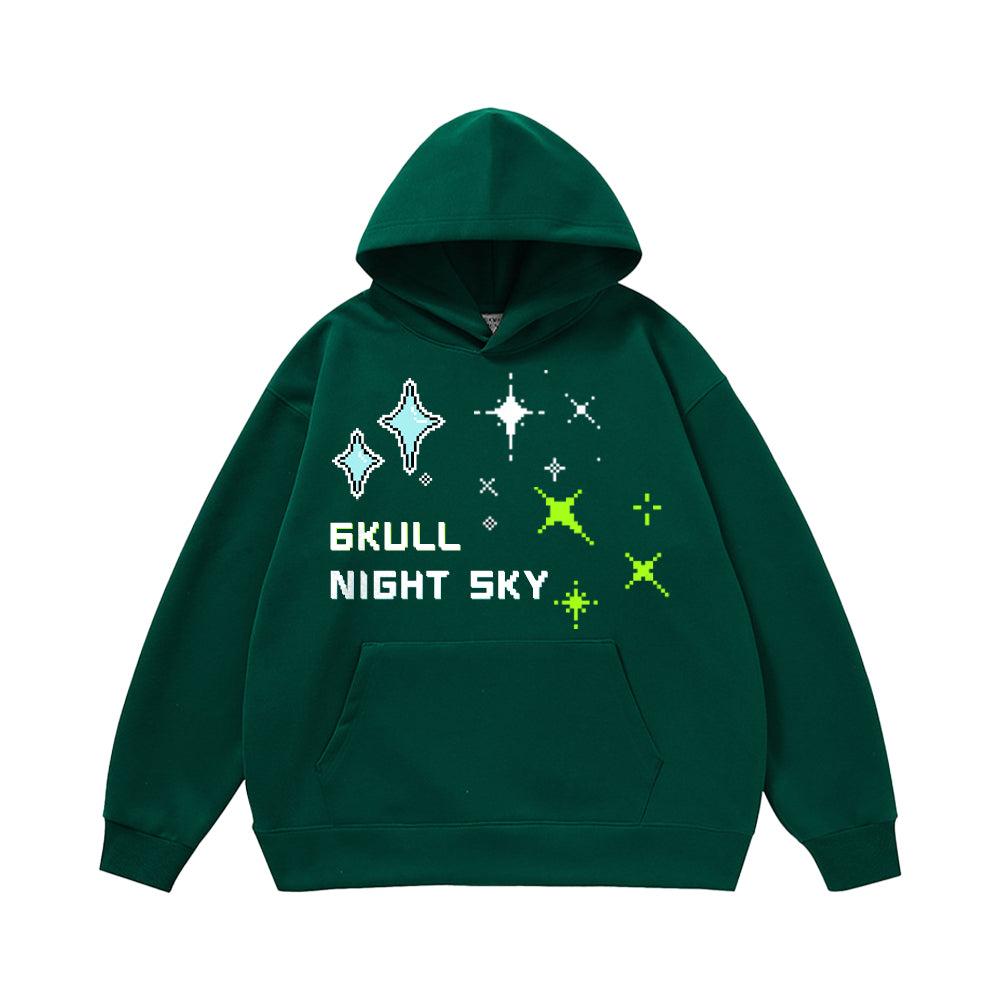 6Kull Stars In Night Sky Hoodie
