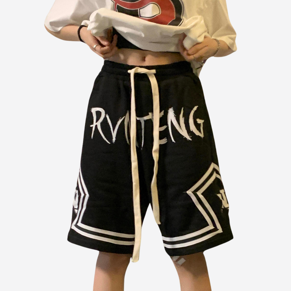 American Embroidered Basketball Shorts