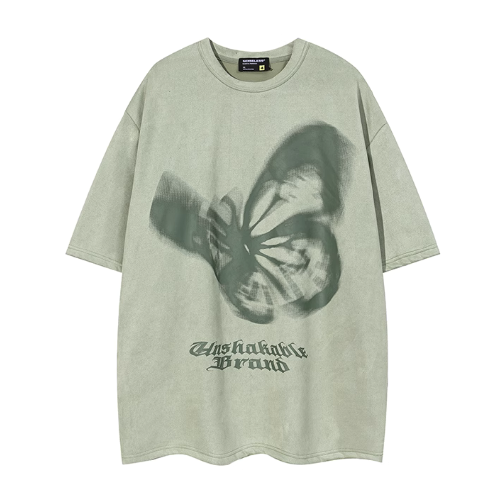American Vertigo Butterfly Suede T-Shirt