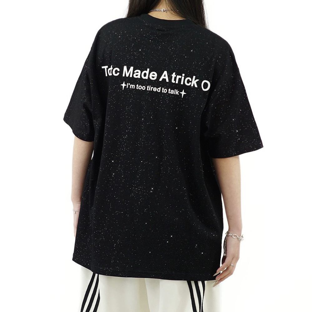 Casual Sequined Gypsophila T-shirt