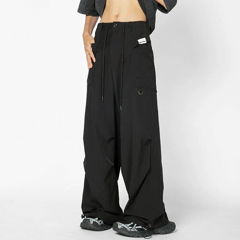 Retro Thin Paratrooper Charge Cargo Sweatpants
