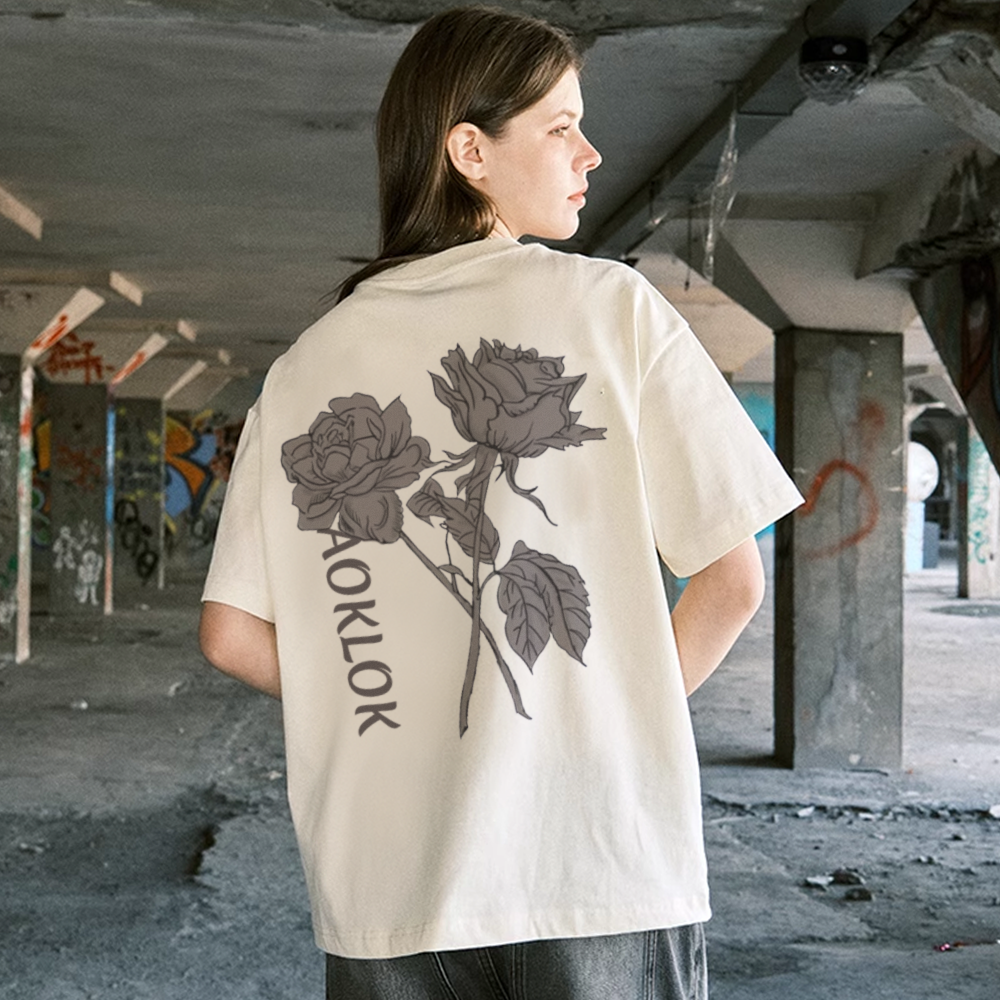 Simple Flower Letters T-Shirt