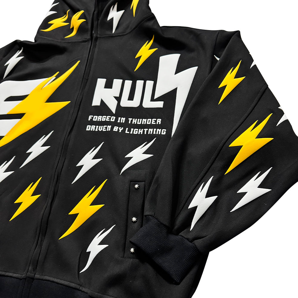 6Kull Full Puff  Lightning Hoodie