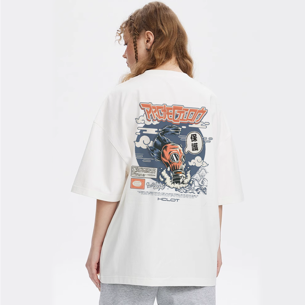 Cartoon Fish Print T-Shirt