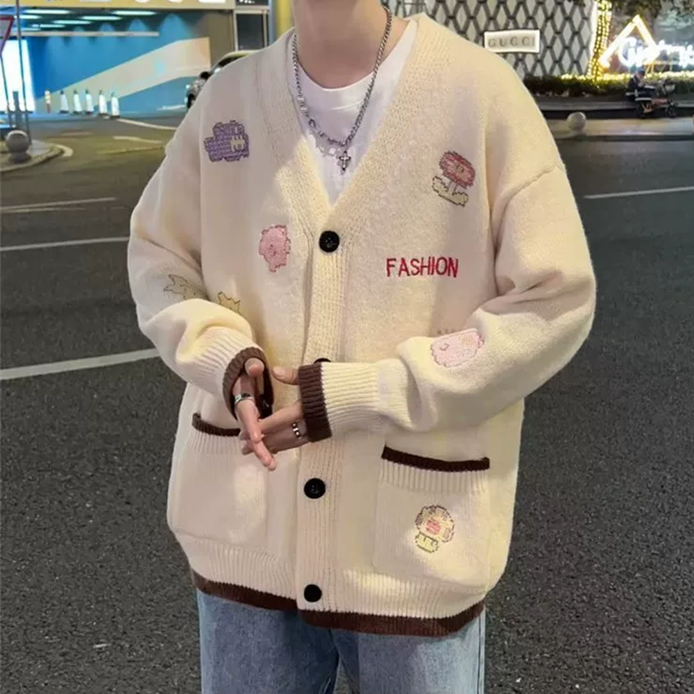 Japanese Retro Embroidery Sweater