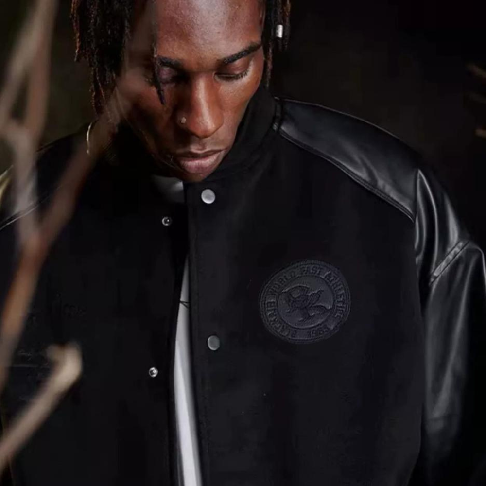 American Woolen Leather Motorcycle Jacket