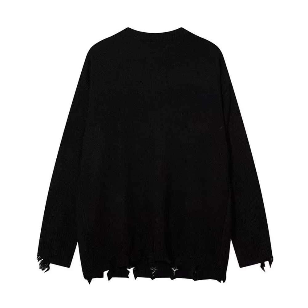 Retro Hole Cross Sweater